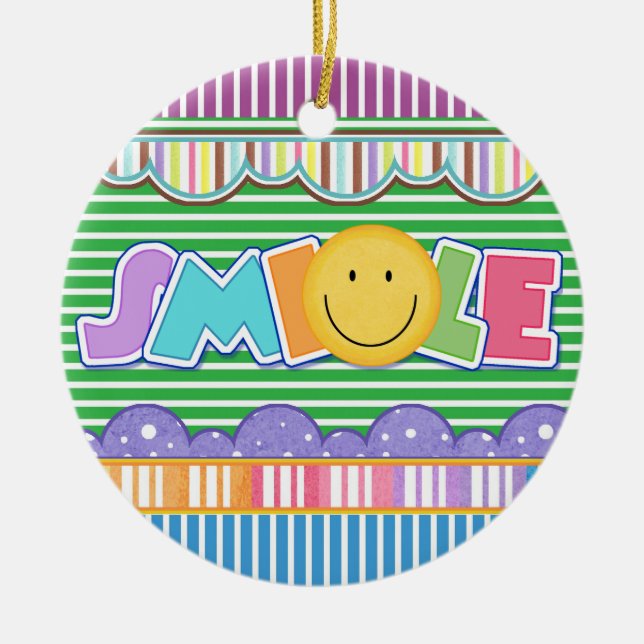 Smile - SRF Julgransprydnad Keramik (Framsidan)