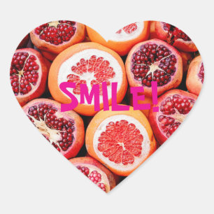 SMILE STICKER HEART HJÄRTFORMAT KLISTERMÄRKE