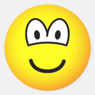 Smile, stor myticitet! runt klistermärke