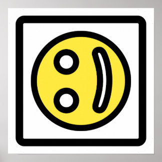 Smile That’s Not Quite Right – Artistic Face Print Poster