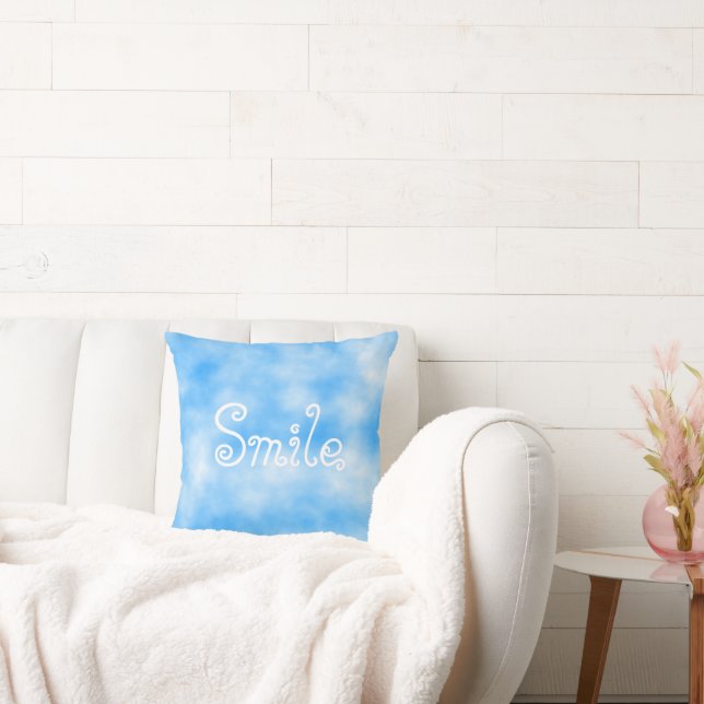 Smile-Throw Pillow Kudde (Soffa)