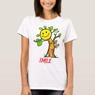 "Smile Träd" Positive Vibes T Shirt