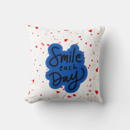 Smile Typography Kudde