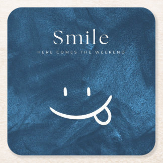 Smile Underlägg Papper Kvadrat