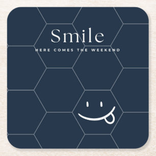 Smile Underlägg Papper Kvadrat
