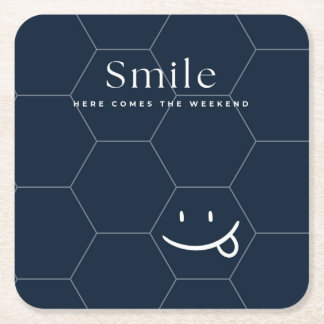 Smile Underlägg Papper Kvadrat