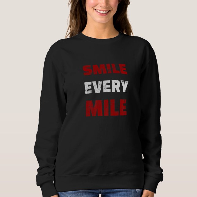 Smile varenda Marathon-Springer T Shirt (Framsida)