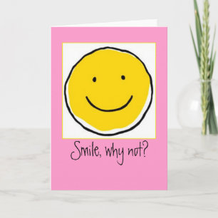 Smile, varför inte? Anteckningskort