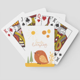 Smile Varje dag Boho Bird Sol Cute Casinokort