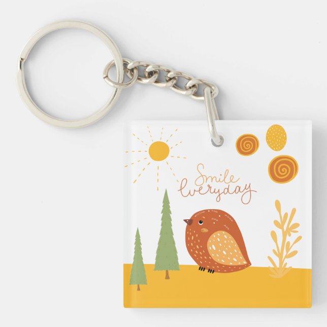 Smile Varje dag Boho Bird Sunshine Cute (Framsidan)