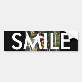 SMILE VINATGE BUMBERSTICKER BILDEKAL