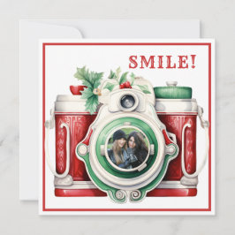 Smile | Vintage Kamera - julfotkort
