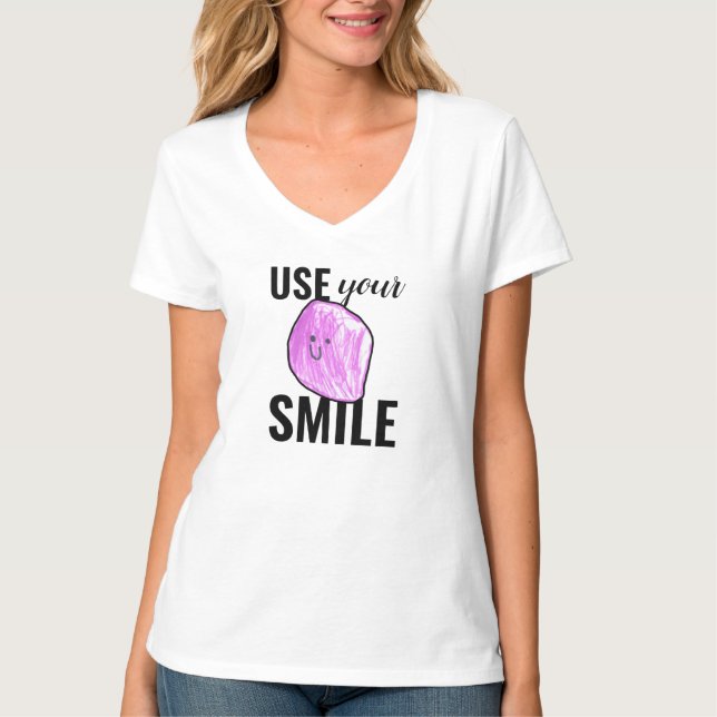 Smile Women's T-Shirt (Framsida)