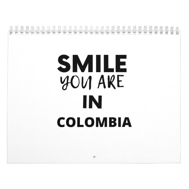 SMILE YOU ARE IN Colombia Kalender (Omslag)