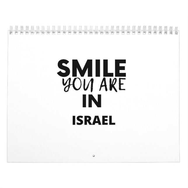 SMILE YOU ARE IN  ISRAEL KALENDER (Omslag)