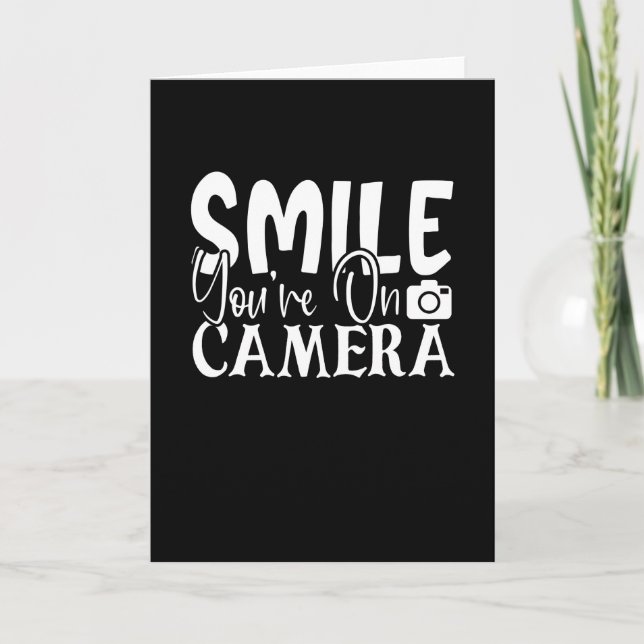 Smile Youre på kameran Kort (Framsida)