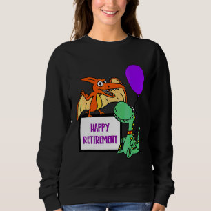 Smilemoreters Roligt Lycklig Pension Trex Dinosaur T Shirt