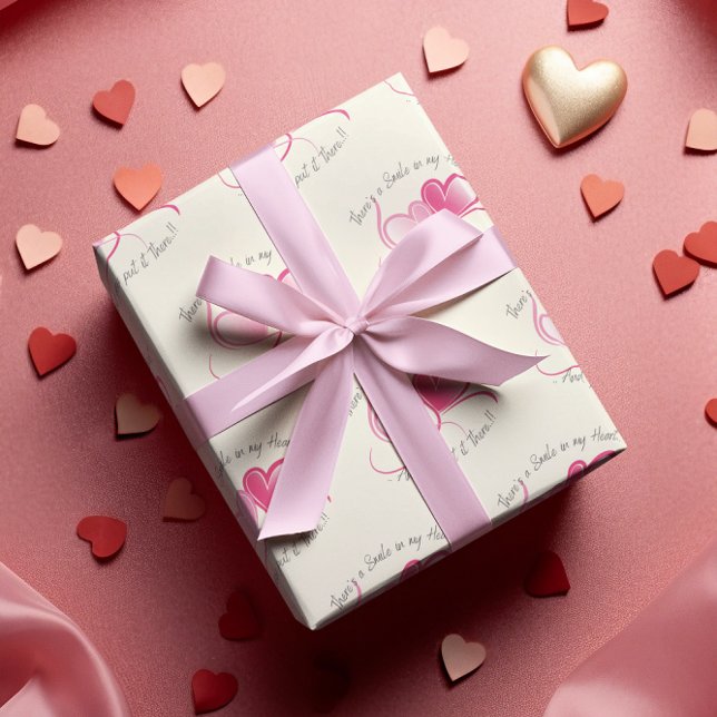 Smilen i mina hjärtan Alla hjärtans Presentpapper (Skapare uppladdad)