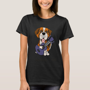 Smilenowesses St Bernard Speling Guitar T Shirt