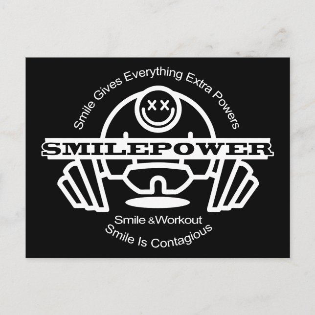 smilepoer vykort (Framsida)