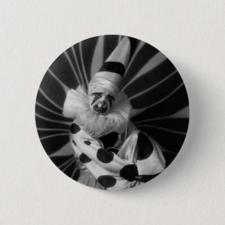 Smiler den mest lyckliga clownen knapp