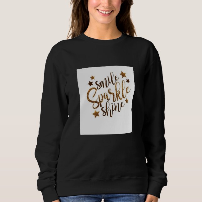 Smiles and shines t-shirts för kvinnor  (Framsida)