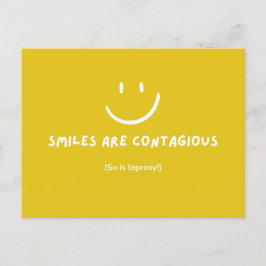 SMILES ÄR CONTAGIOUS Lustiga vykort