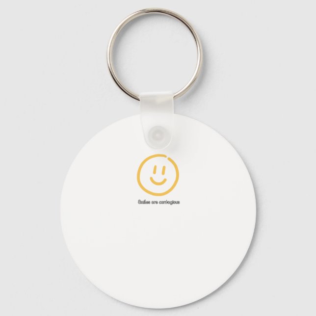 Smiles är smittsam nyckelring (Framsida)