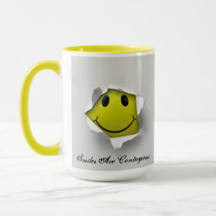 Smiles är smittsamma mugg