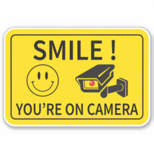 Smiles du är på kameratecken klistermärken