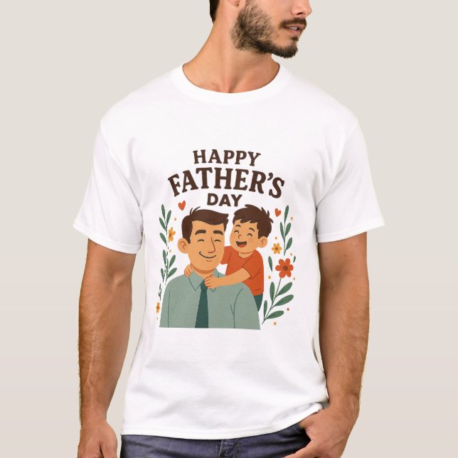 Smiles for Dad T Shirt (Framsida)