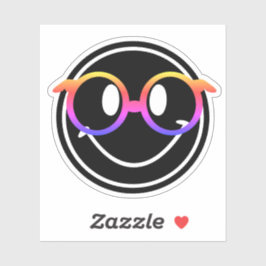 Smiles med regnbågsglas klistermärken