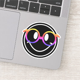 Smiles med regnbågsglas klistermärken