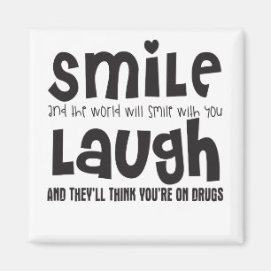 Smiles och World Smiles med dig Laugh och de Magnet