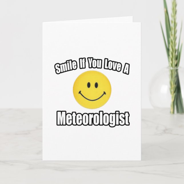 Smiles om du Kärlek en meteorolog Kort (Framsida)