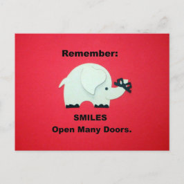 Smiles öppna många dörrar! vykort