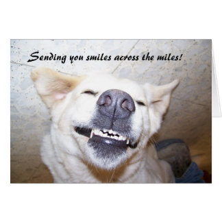 Smiles över Miles Card Hälsningskort