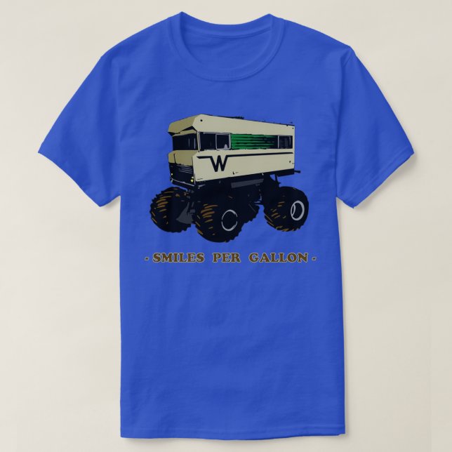 Smiles Per Gallon T Shirt (Design framsida)