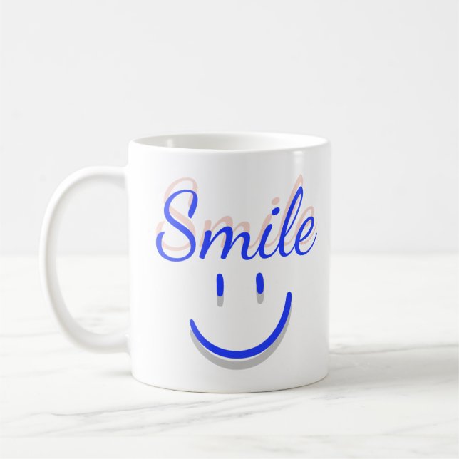 Smiles - Sprid Positivitet och lycka Kaffemugg (Vänster)
