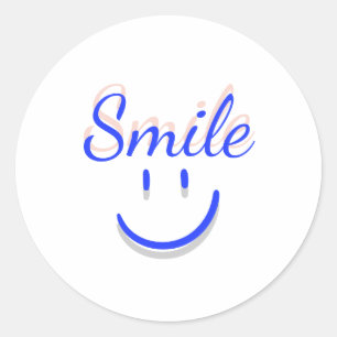 Smiles - Sprid Positivitet och lycka Runt Klistermärke