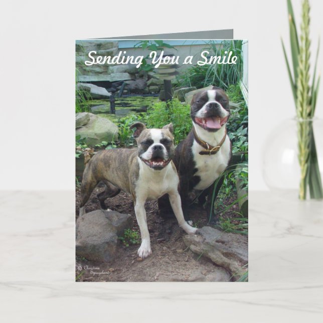 Smiles TÄNKNING AV DIG Miss you Card Kort (Framsida)