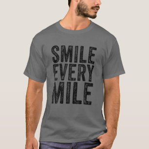 Smiles varje mile funny Running Springer T Shirt