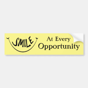 Smiles vid varje tillfälle bildekal