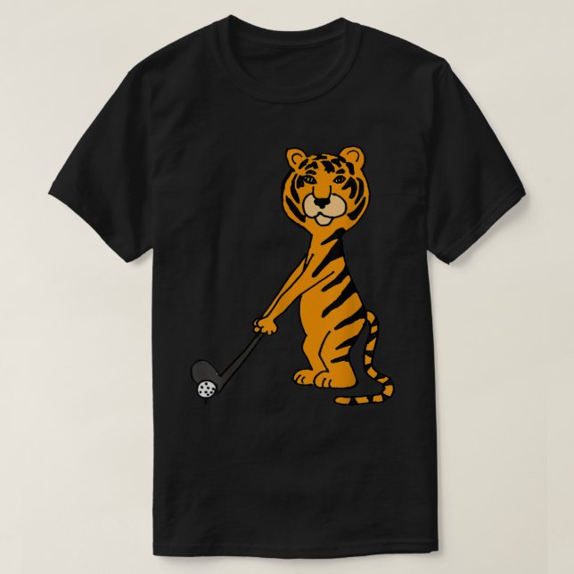 Smiletodayesses Coola Tiger Cat Pay Golf T Shirt (Design framsida)