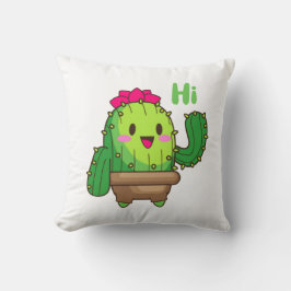 Smiley Cactus Pillow – Hello Plant Design Kudde