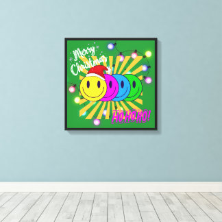 Smiley face ポップなクリスマス♡ canvastryck