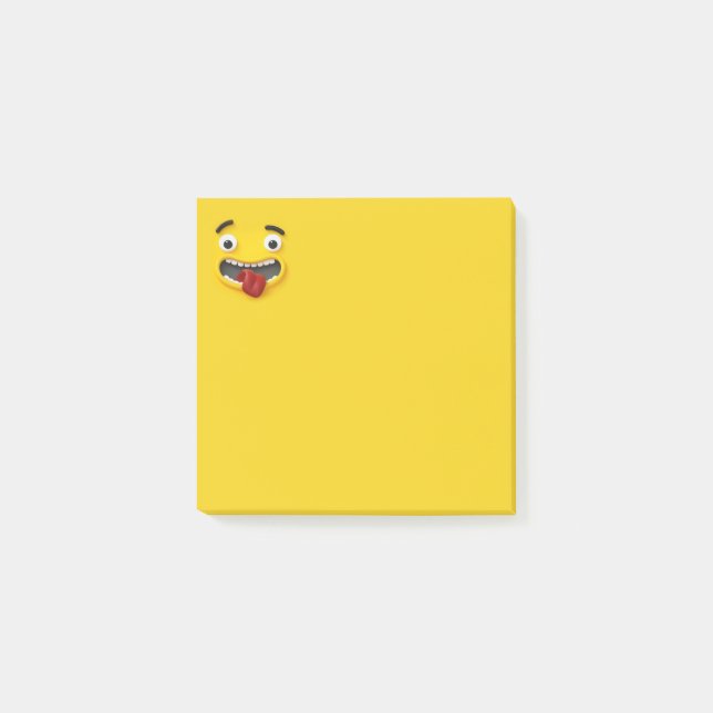 Smiley face emoji post-it block (Framsida)