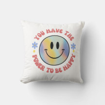 SMILEY FACE HAPY PILLOW