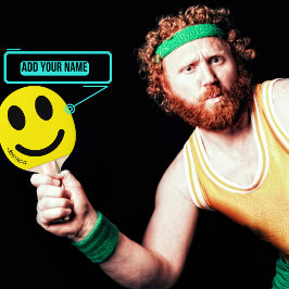 Smiley face Ping Pong Paddle Pingisracket