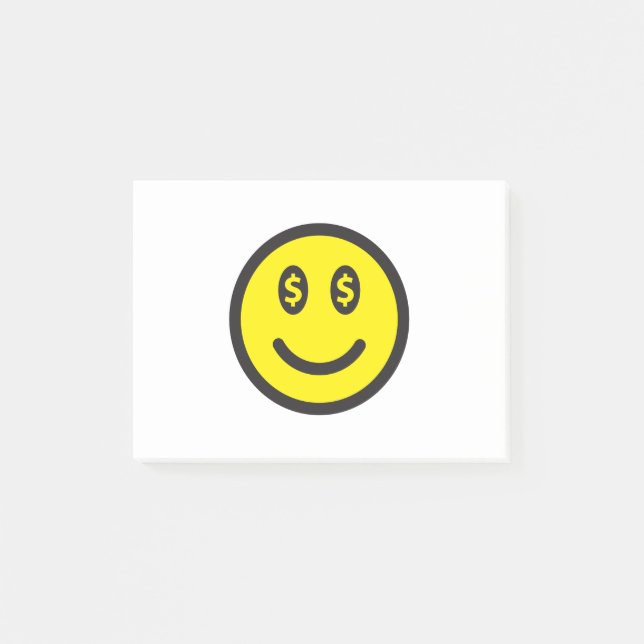 $$$ Smiley face Post-it Block (Framsida)